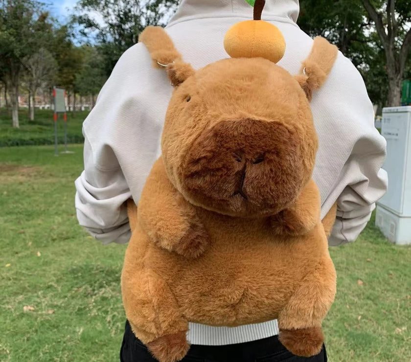 Plush Capybara Backpack