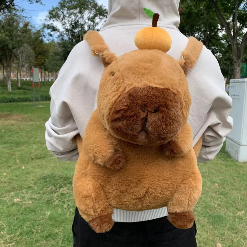 Plush Capybara Backpack