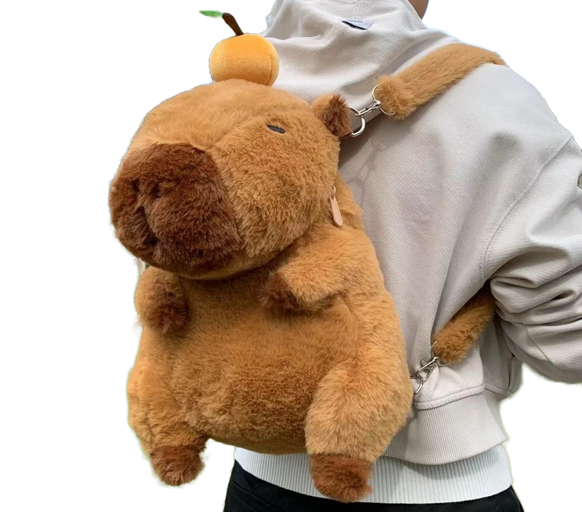 Plush Capybara Backpack