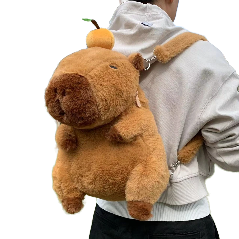 Plush Capybara Backpack